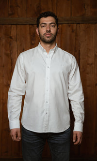 Camisa Oxford Cairo Jean Blanca