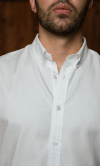Camisa Oxford Cairo Jean Blanca