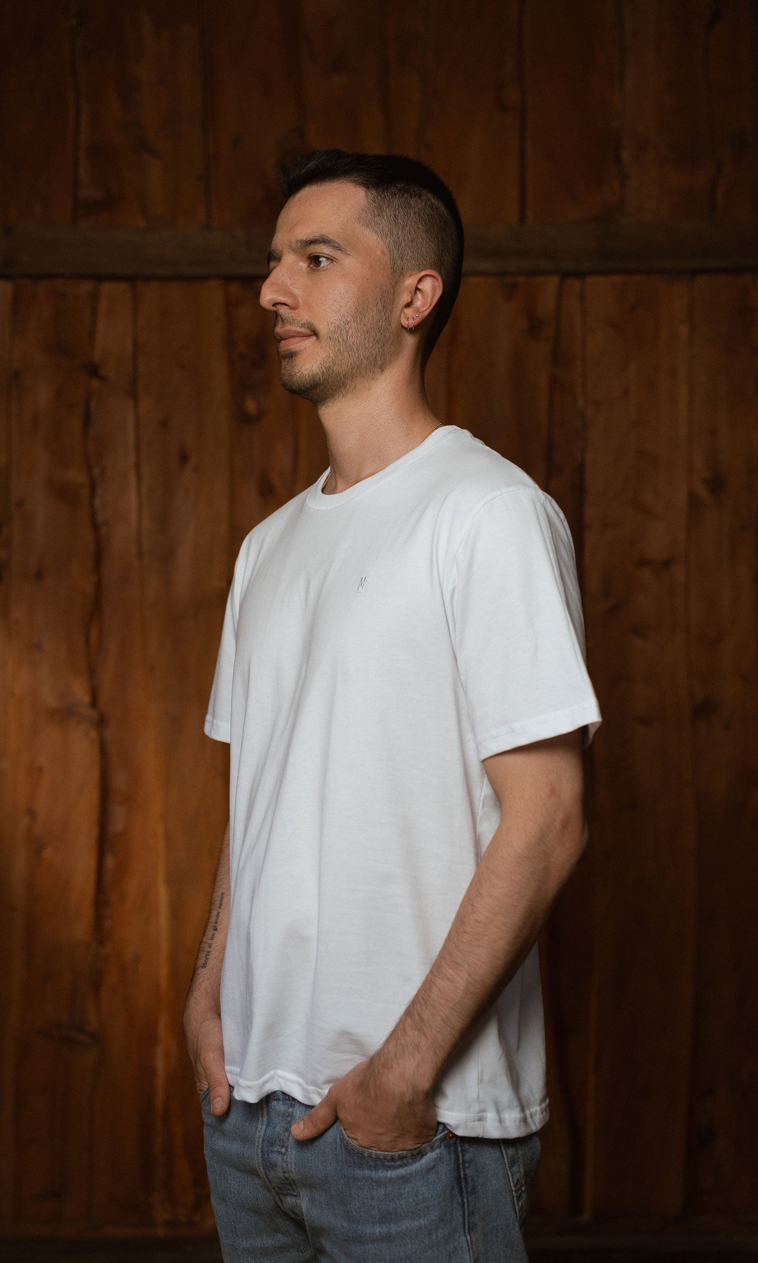 Camiseta Básica Alma Blanca hombre