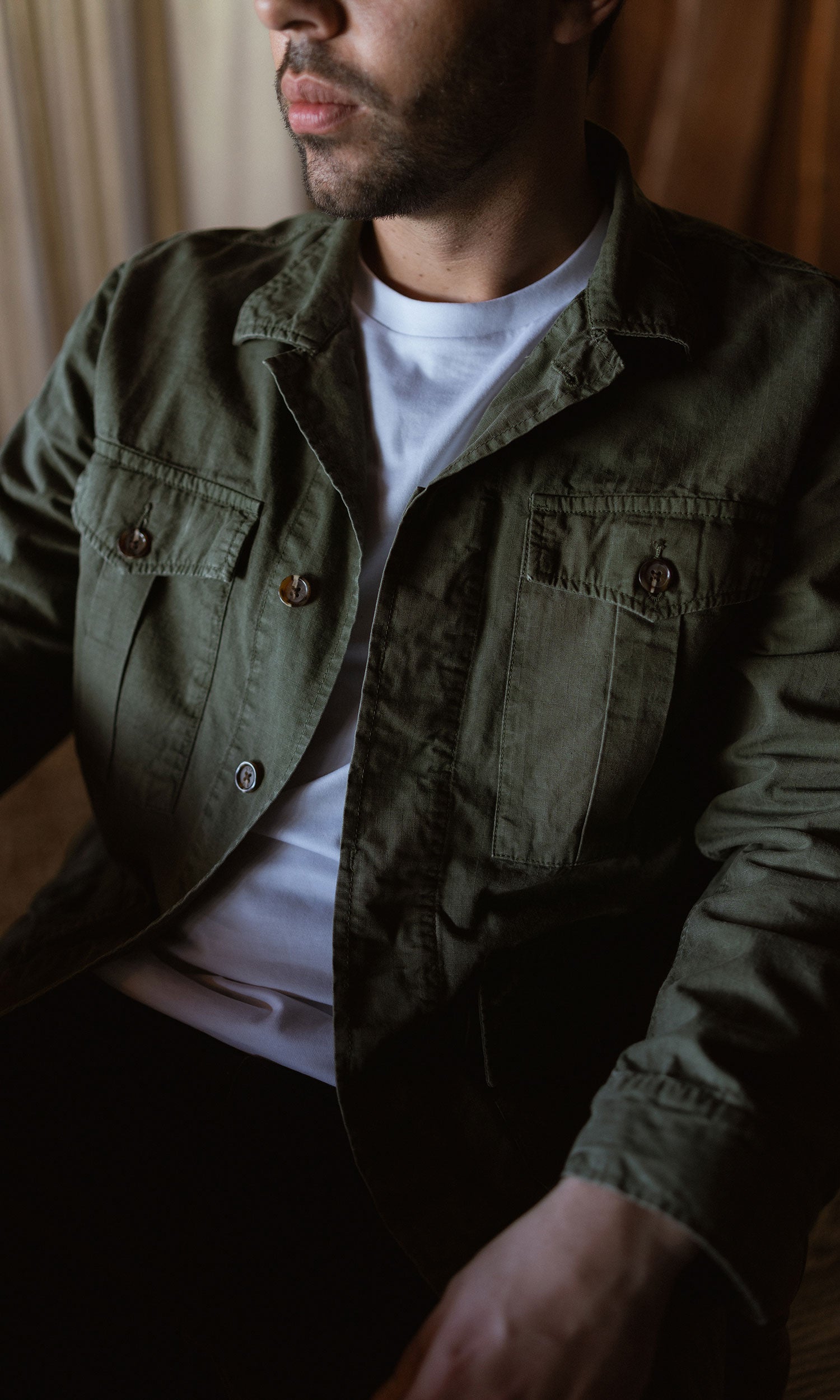 Chaqueta Siena Verde Militar hombre