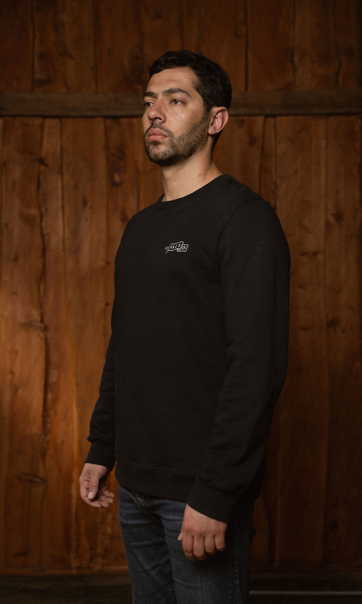 Saco cuello redondo vera azul hombre