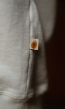 Saco cuello redondo vera crudo hombre